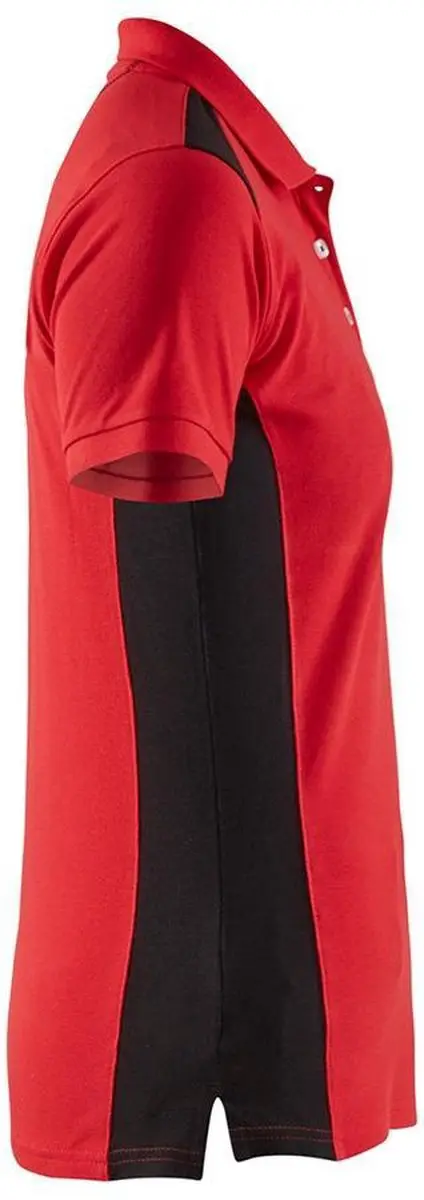 Blåkläder Dames Poloshirt Piqué 3390-1050 - Rood/Zwart - L