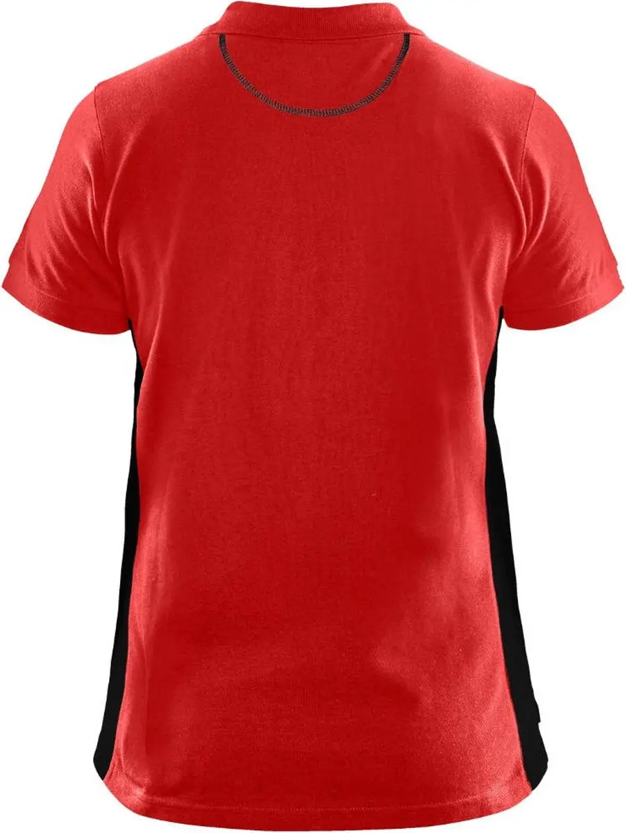 Blåkläder Dames Poloshirt Piqué 3390-1050 - Rood/Zwart - L