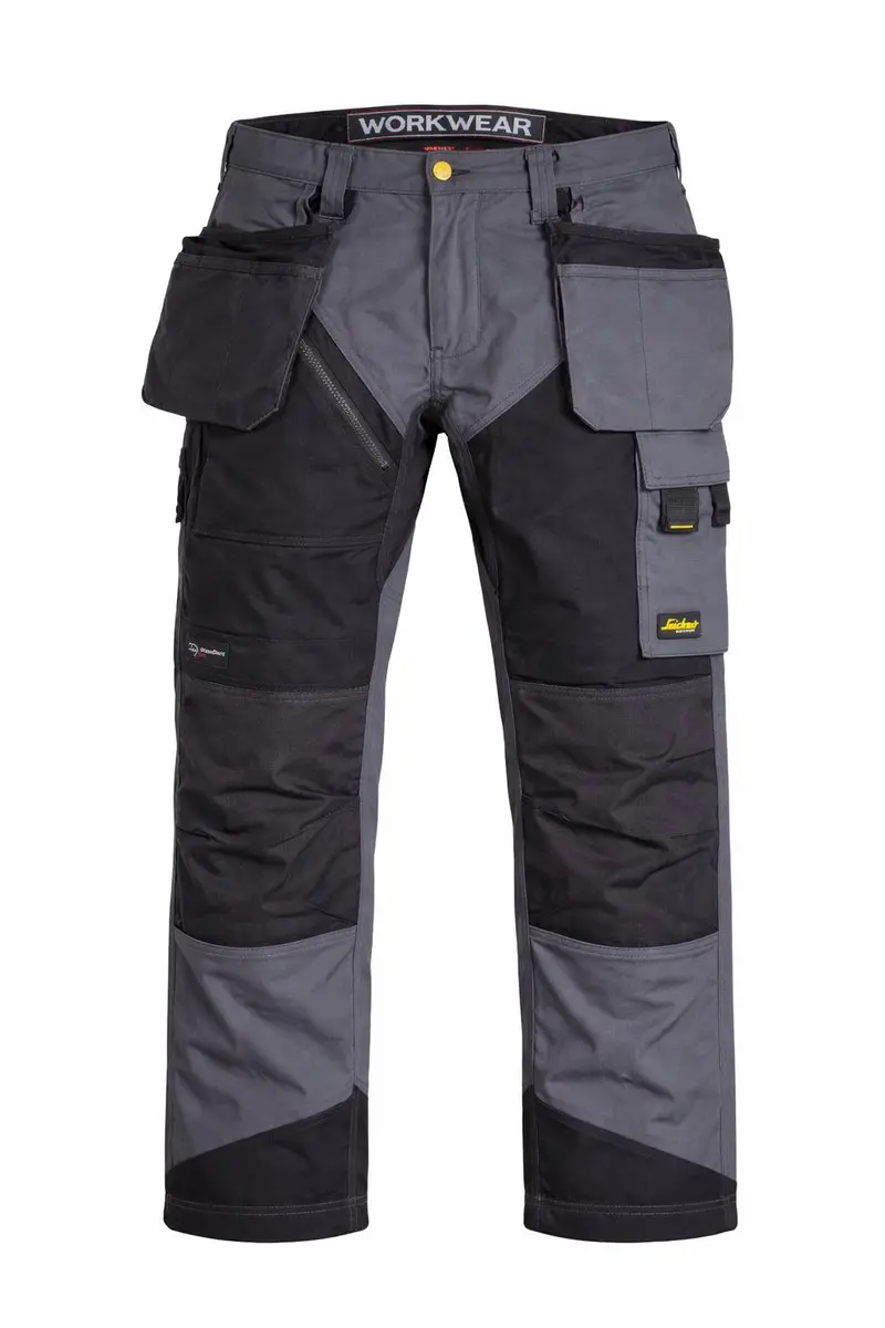 Snickers Workwear RuffWork 6203 Werkbroek - Steel Grey/Black Maat 146