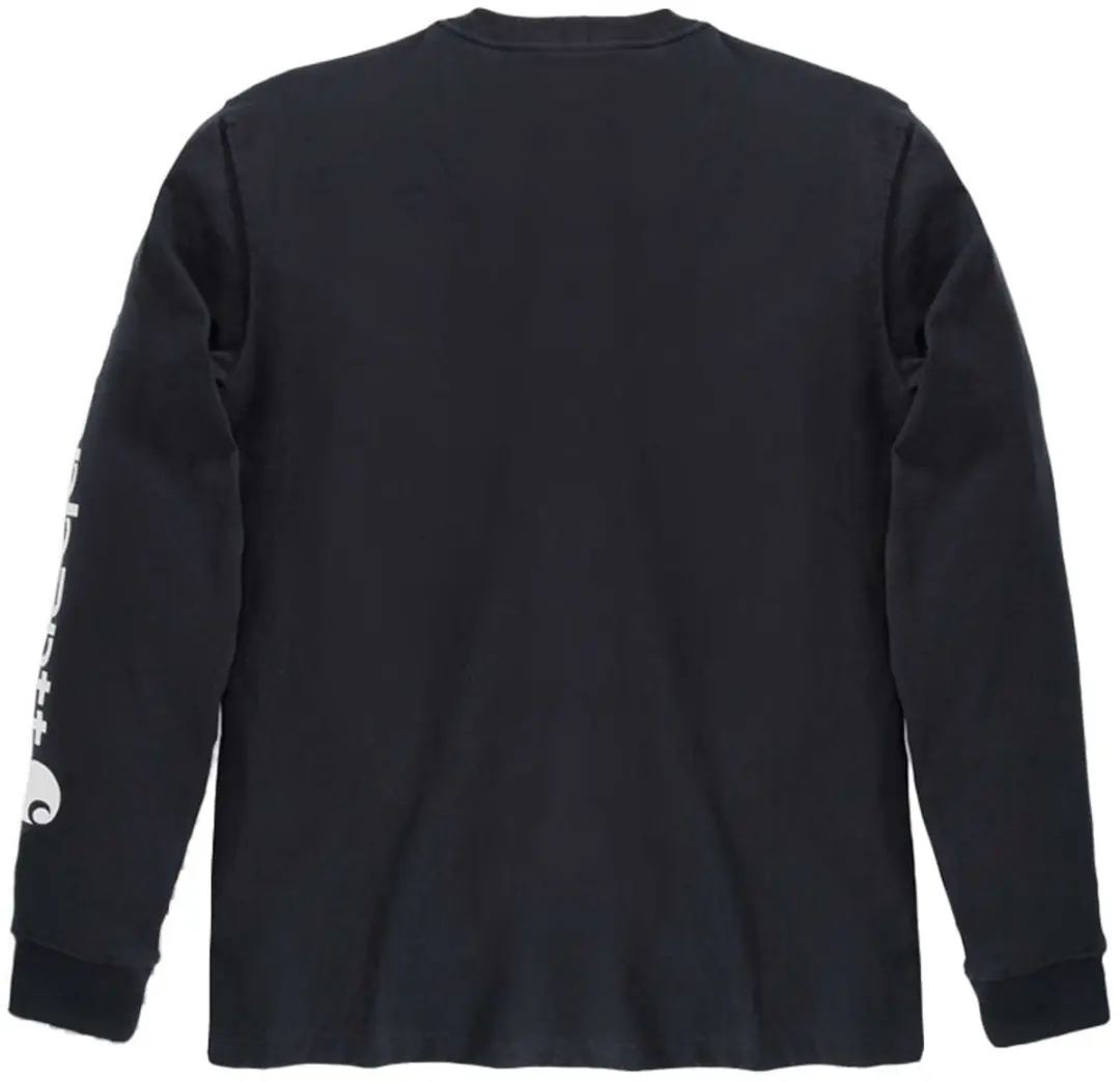 Carhartt Logo Long Sleeve T-Shirt XXL - Zwart