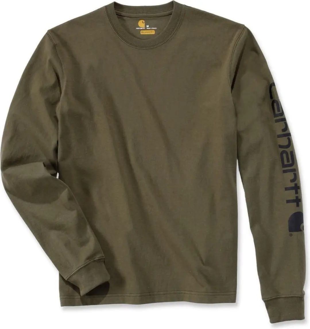 Carhartt Logo Long Sleeve T-Shirt XXL