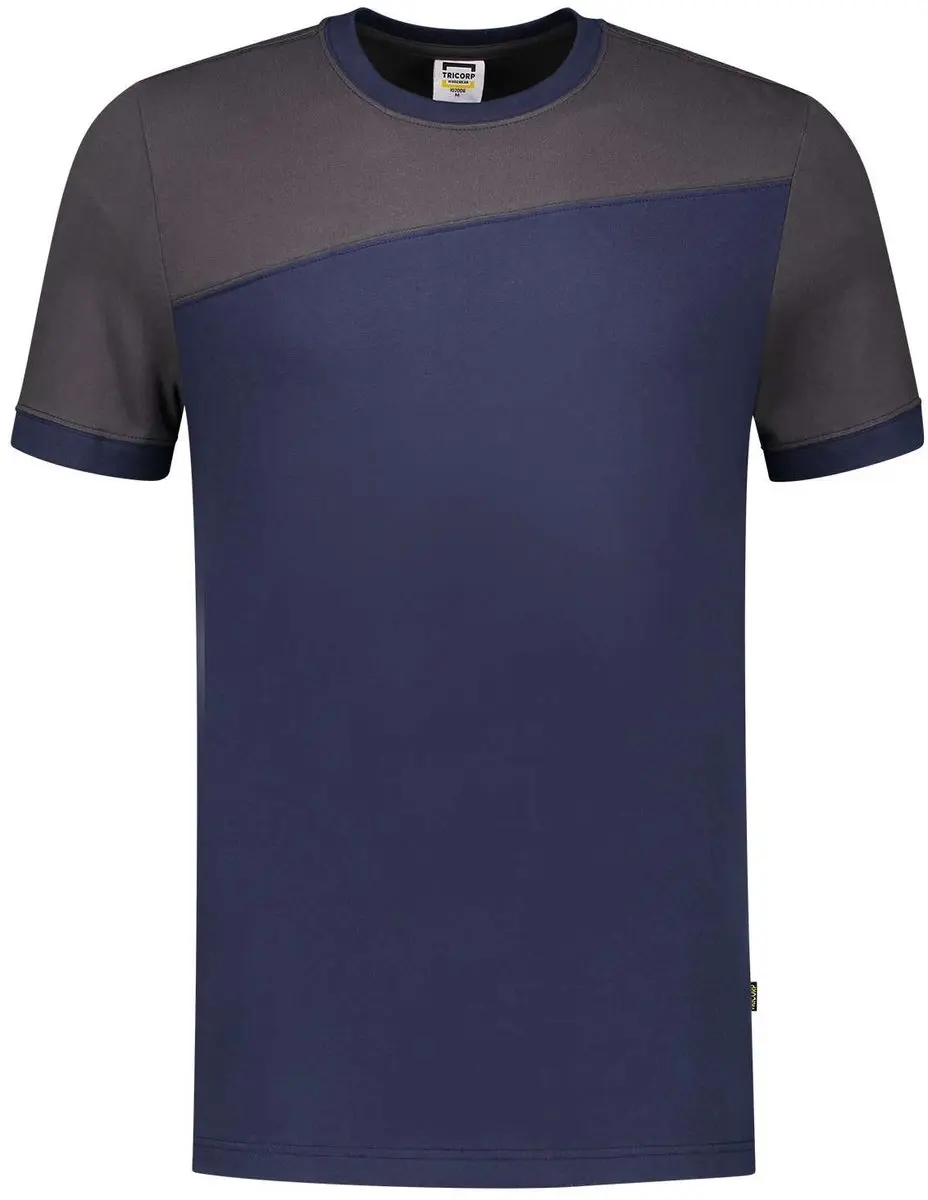 Tricorp T-shirt Bicolor Naden 102006 - S - Koningsblauw/Navy