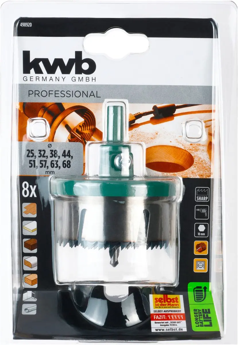 KWB AKKU-TOP Multi-Velgengatzaag 25-68mm - 8 Zaagranden