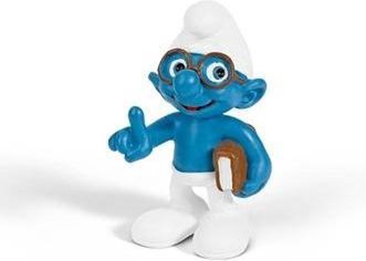 Smurfen: Brilsmurf met boek - Schleich - 5,5cm