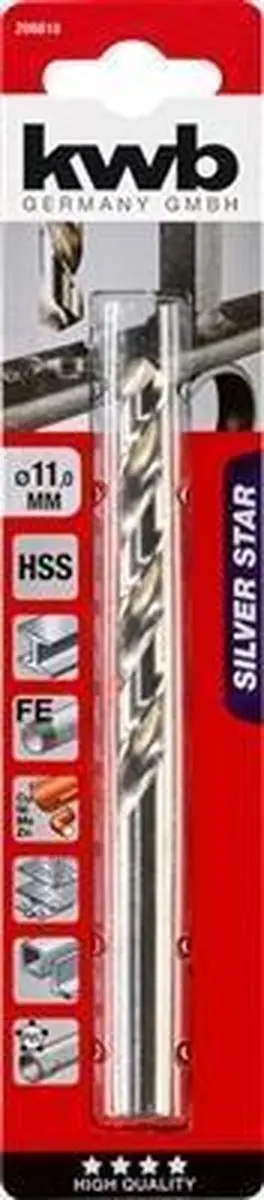 KWB HSS Silverstar Metaalboor 10mm - 1 Stuk