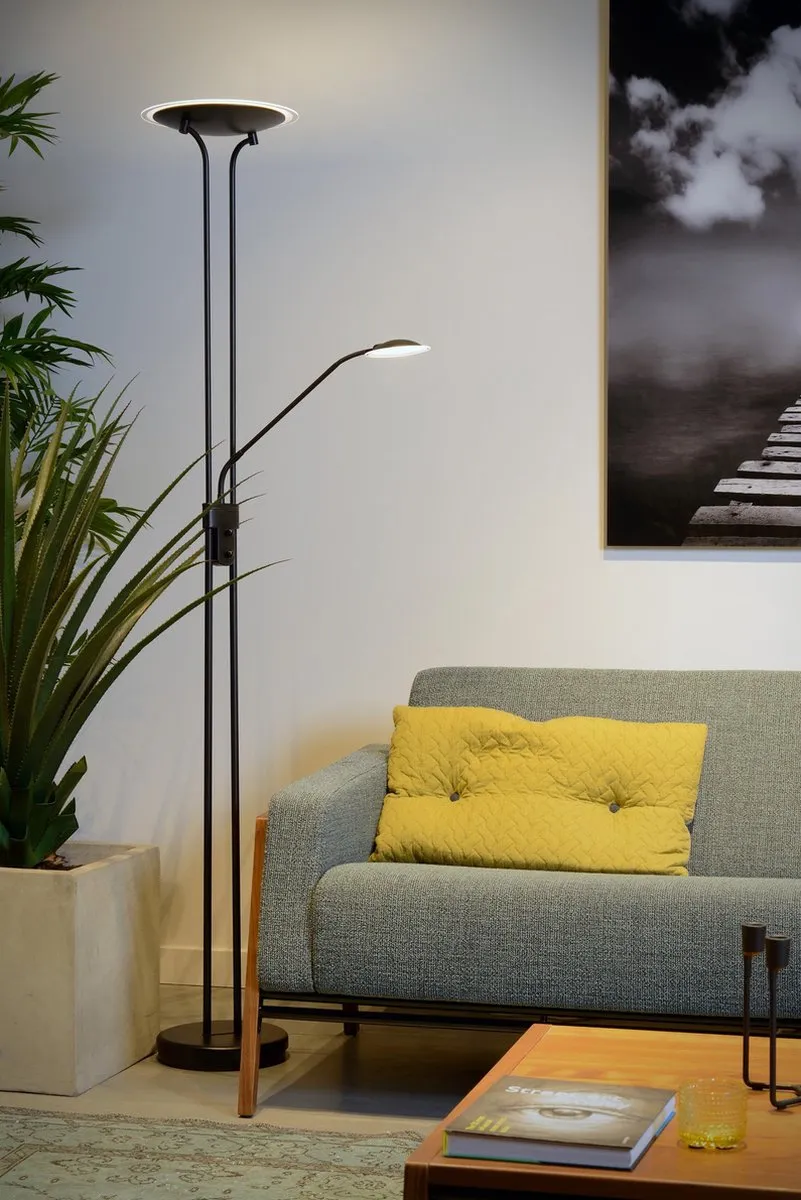 Lucide Champion-LED Leeslamp Ø30cm - Zwart