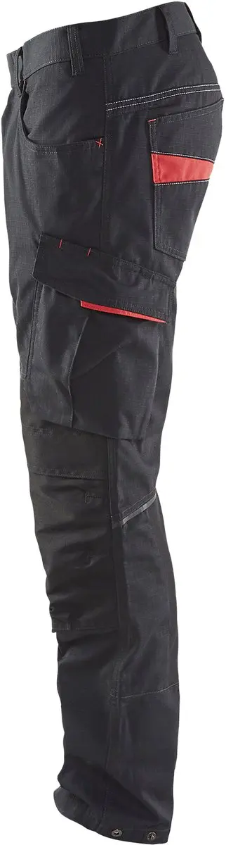 Blåkläder Service Werkbroek 1495-1330 - Zwart/Rood - 44