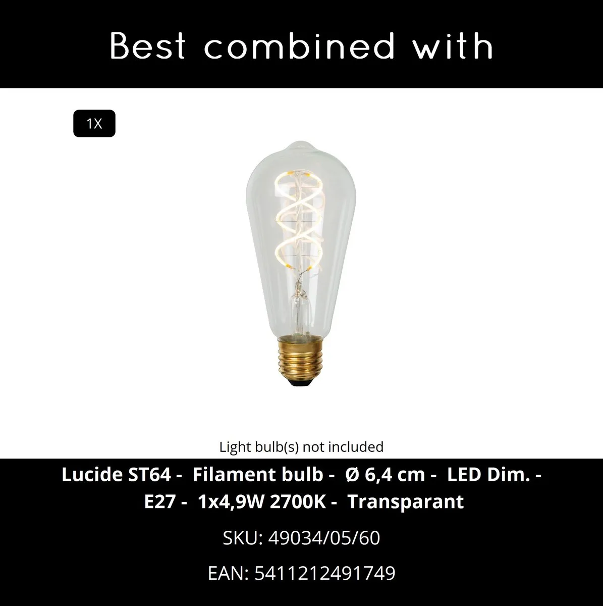 Lucide RÖMER Wandlamp E27 - Beige