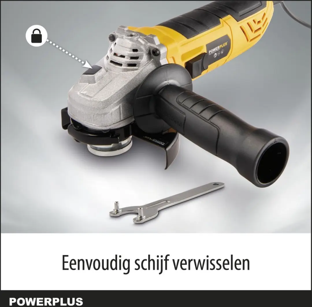 Powerplus POWX0611 Haakse Slijper 900W - 115mm