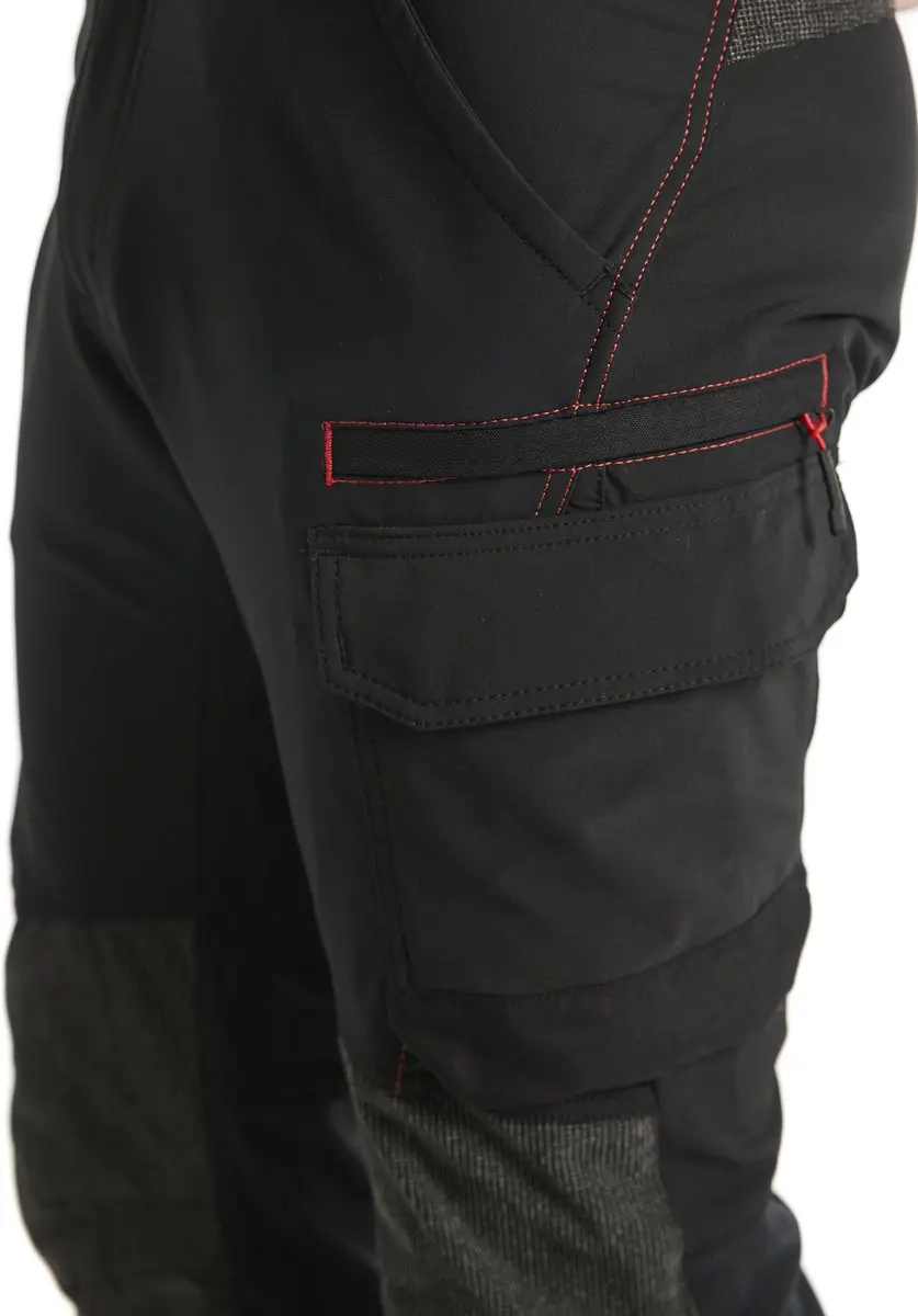 Blåkläder Service Werkbroek 1422-1645 - 58 - Zwart/Rood