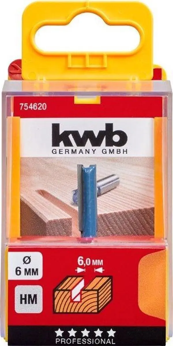 KWB HM-groeffrees Professional Ø6mm