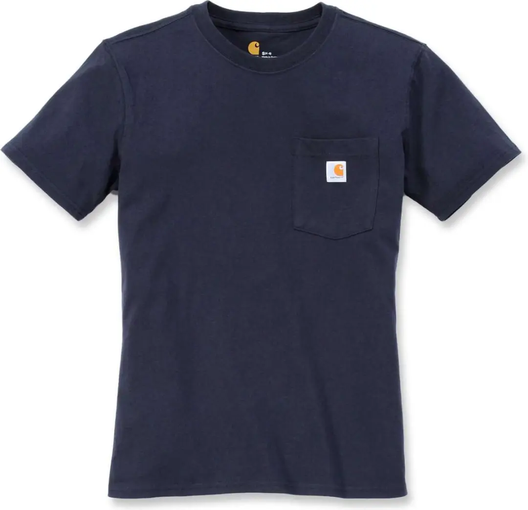 Carhartt Damen Workw Pocket T-Shirt L - Navy