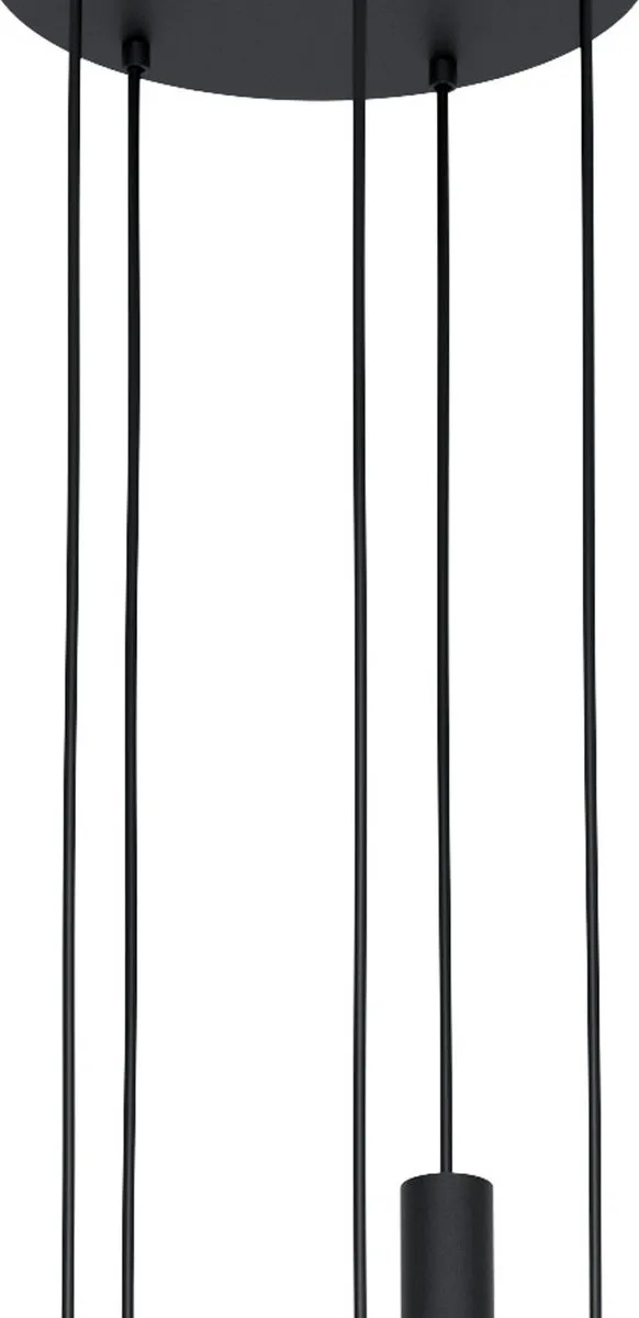 Eglo Cortenova Hanglamp E27 - 8 Lichtpunten - Ø35cm - Zwart