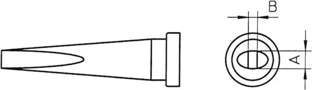 Weller LT-M T0054441599 Soldeerpunt Beitelvorm 3.2mm