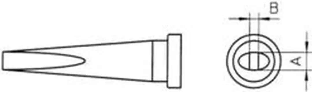 Weller LT-M T0054441599 Soldeerpunt Beitelvorm 3.2mm