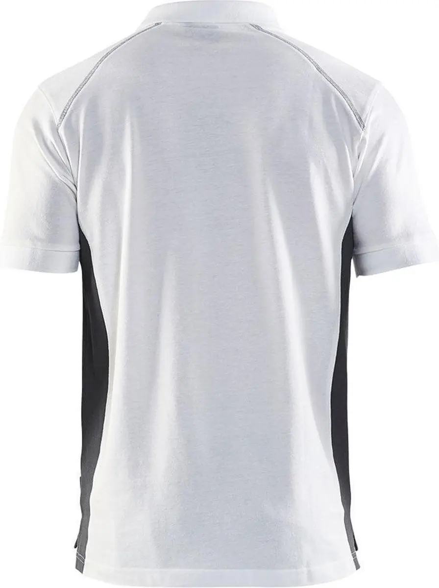 Blåkläder Poloshirt Piqué 3324-1050 - XXXL - Wit/Donkergrijs