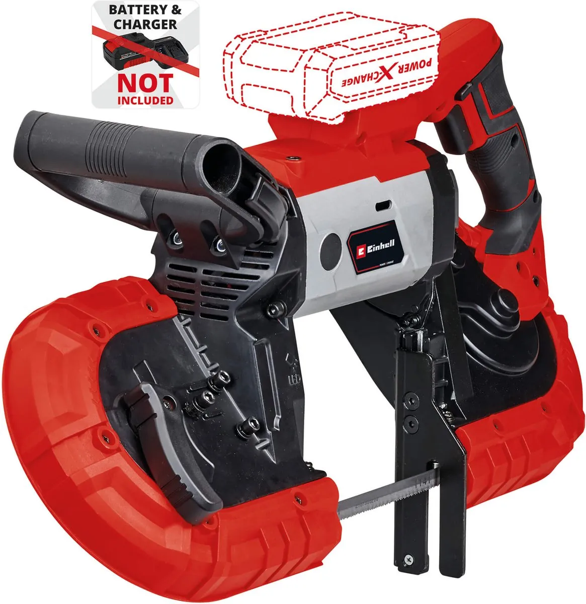 Einhell Accu Bandzaag TE-MB 18/127 Li Solo - 18V - Zaaghoogte 115mm