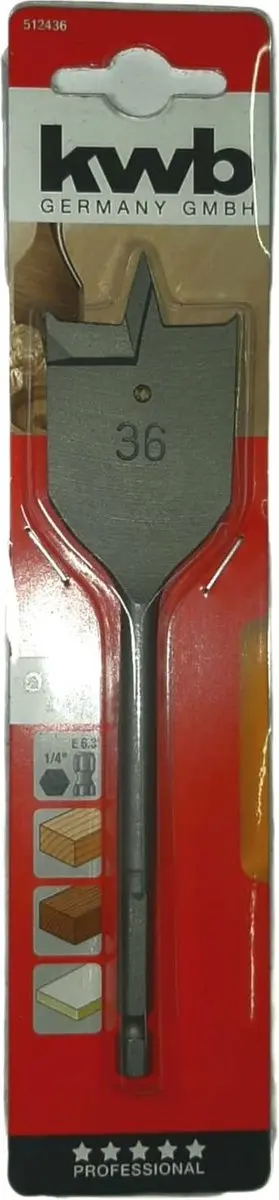 KWB Speedboor Lepelboor 36mm Profi