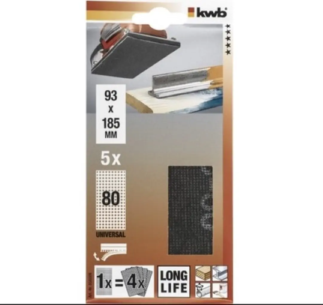 KWB Schuurgaas 80 - 93x185mm - 5 Stuks