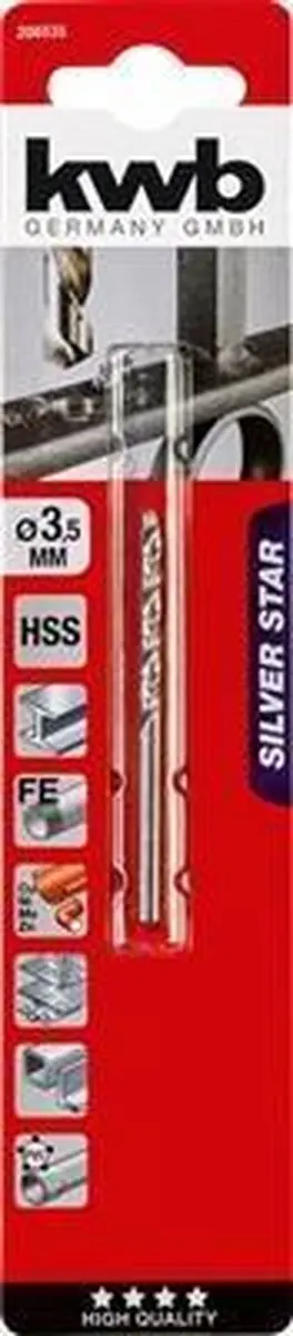 KWB HSS Silverstar Metaalboor 4mm - 206535