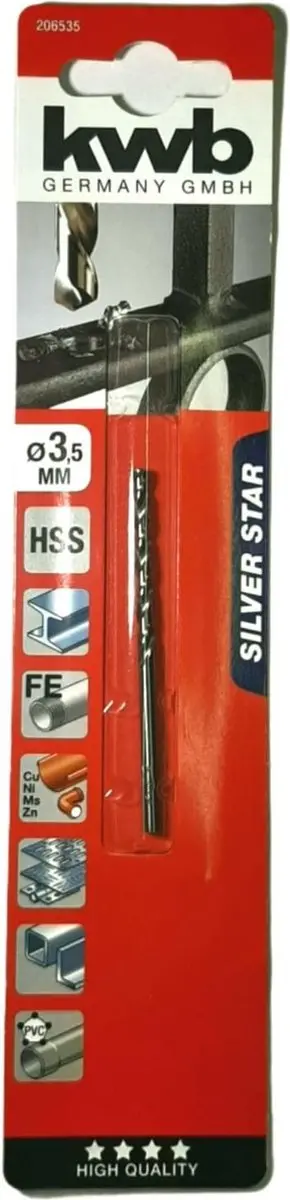 KWB HSS Silverstar Metaalboor 4mm