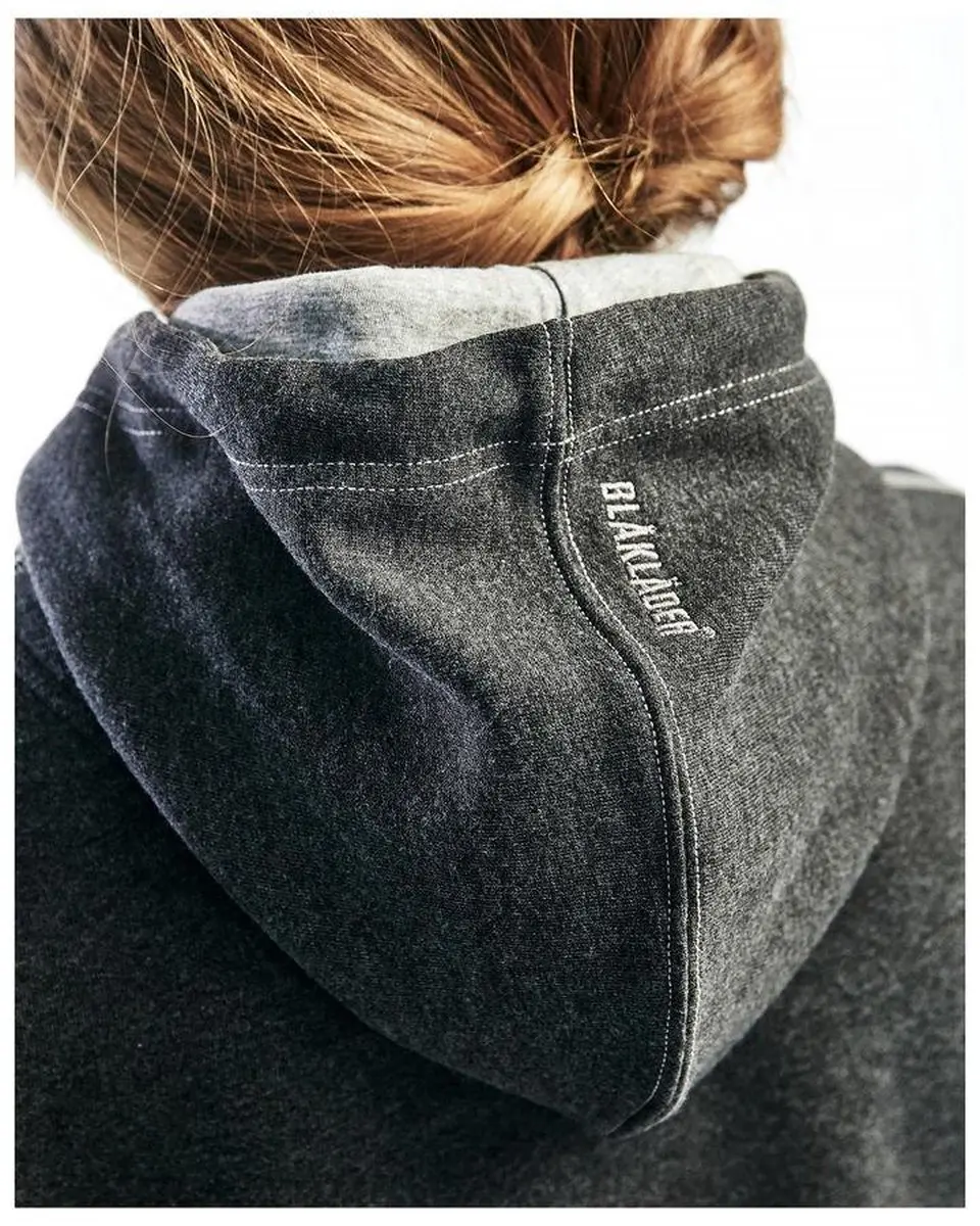 Blåkläder 3373-1157 Hooded Jacket Dames - Zwart Mêlee - XL