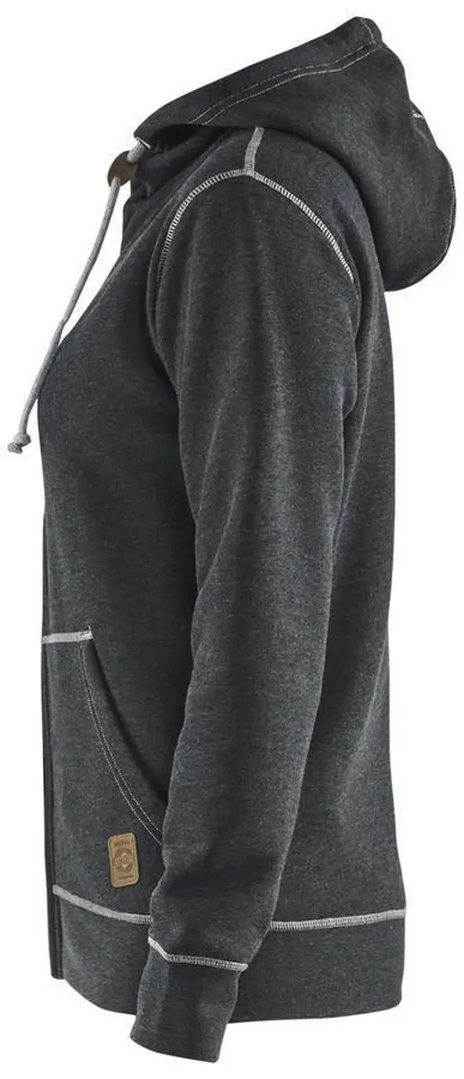 Blåkläder 3373-1157 Hooded Jacket Dames - Zwart Mêlee - XL