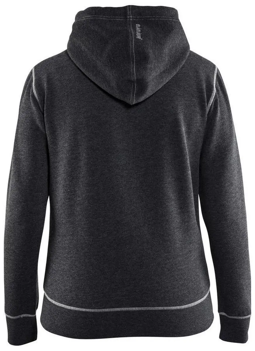Blåkläder 3373-1157 Hooded Jacket Dames - Zwart Mêlee - XL