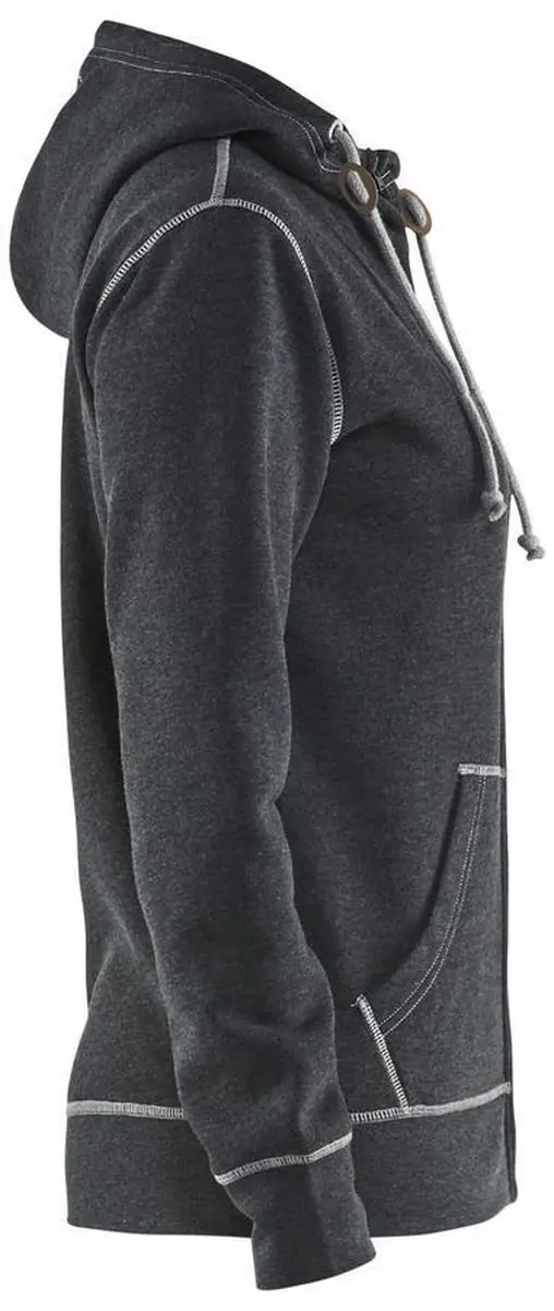 Blåkläder 3373-1157 Hooded Jacket Dames - Zwart Mêlee - XL