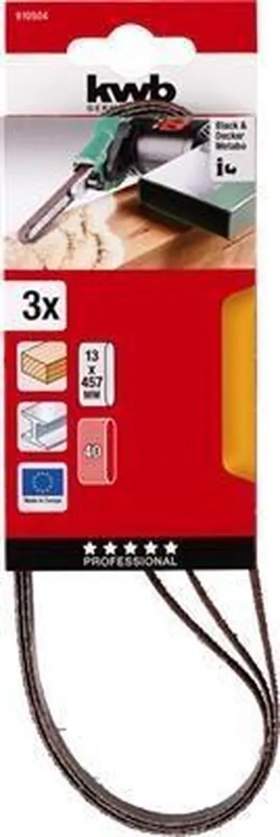 KWB Schuurbanden 3x 13x457mm K40 - afbeelding 6 van 6