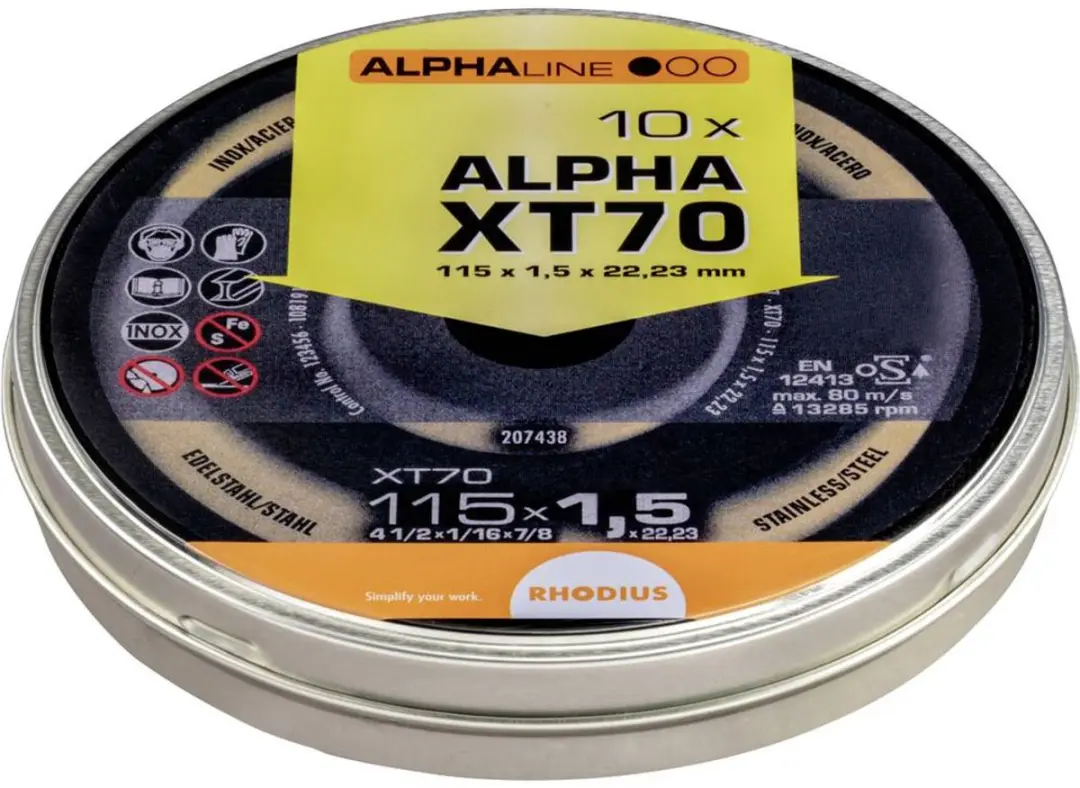 Rhodius XT70 211082 Doorslijpschijf 115mm