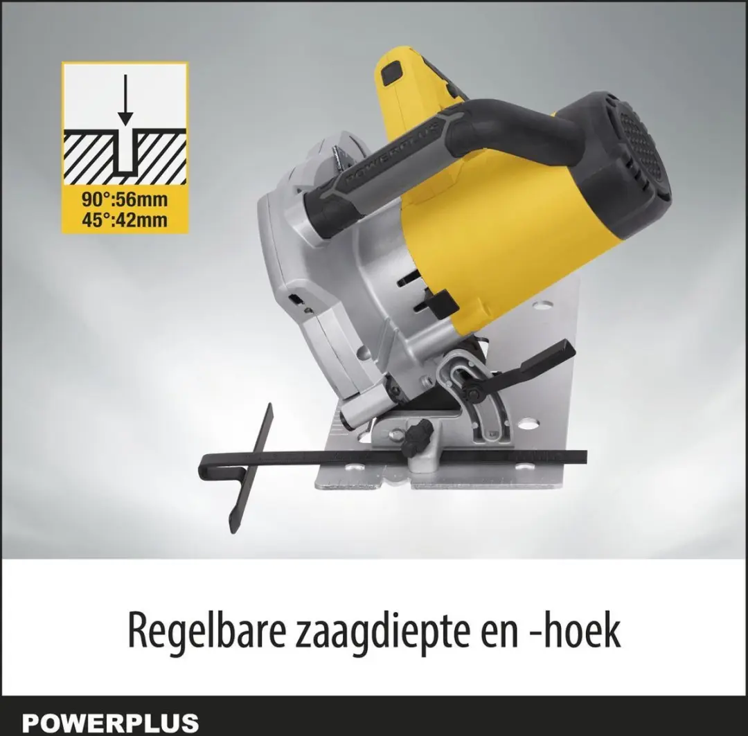 Powerplus POWX0520 Elektrische Cirkelzaag 1500W - Ø185mm