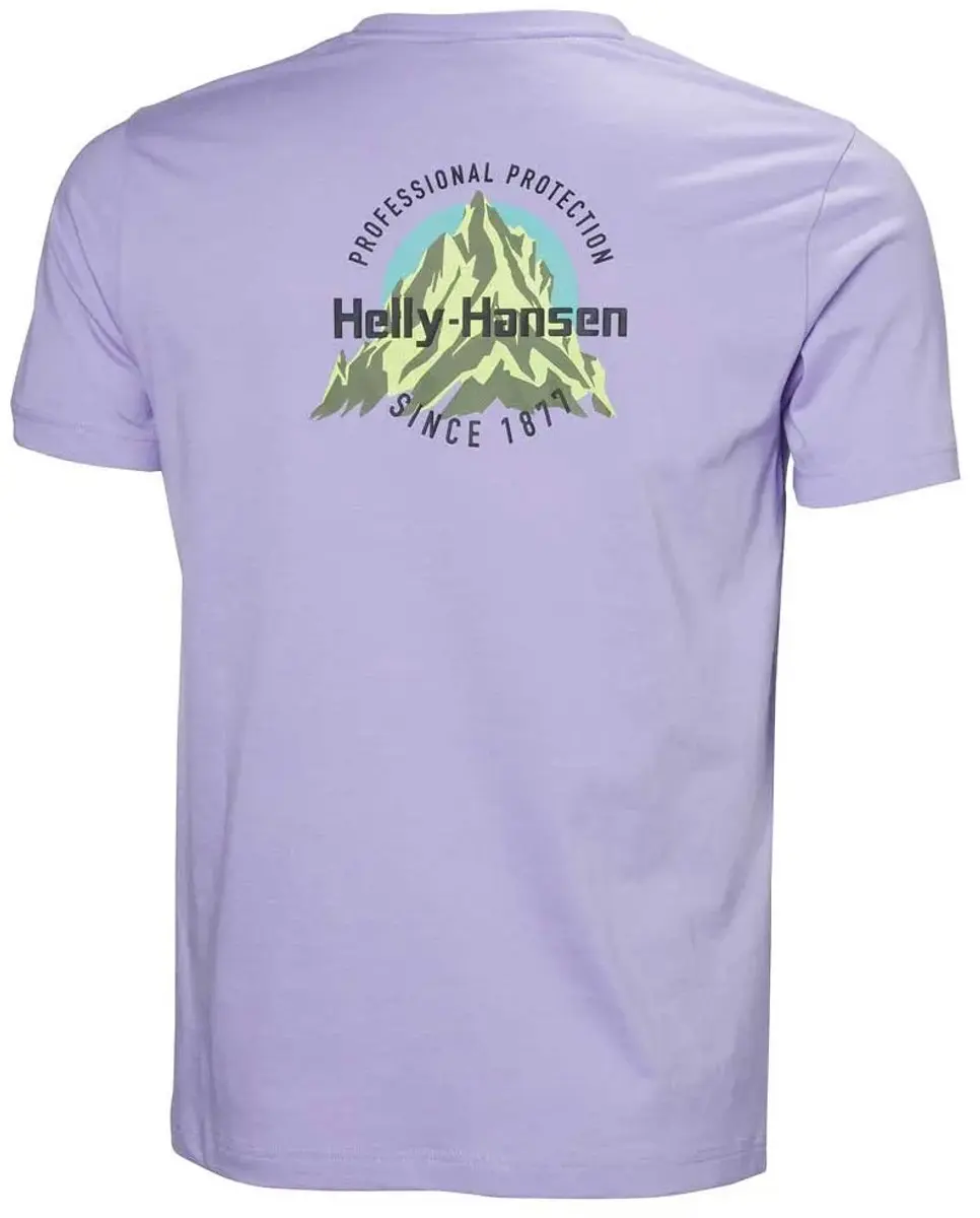 Helly Hansen Core Graphic T 2.0 T-shirt - Paars S