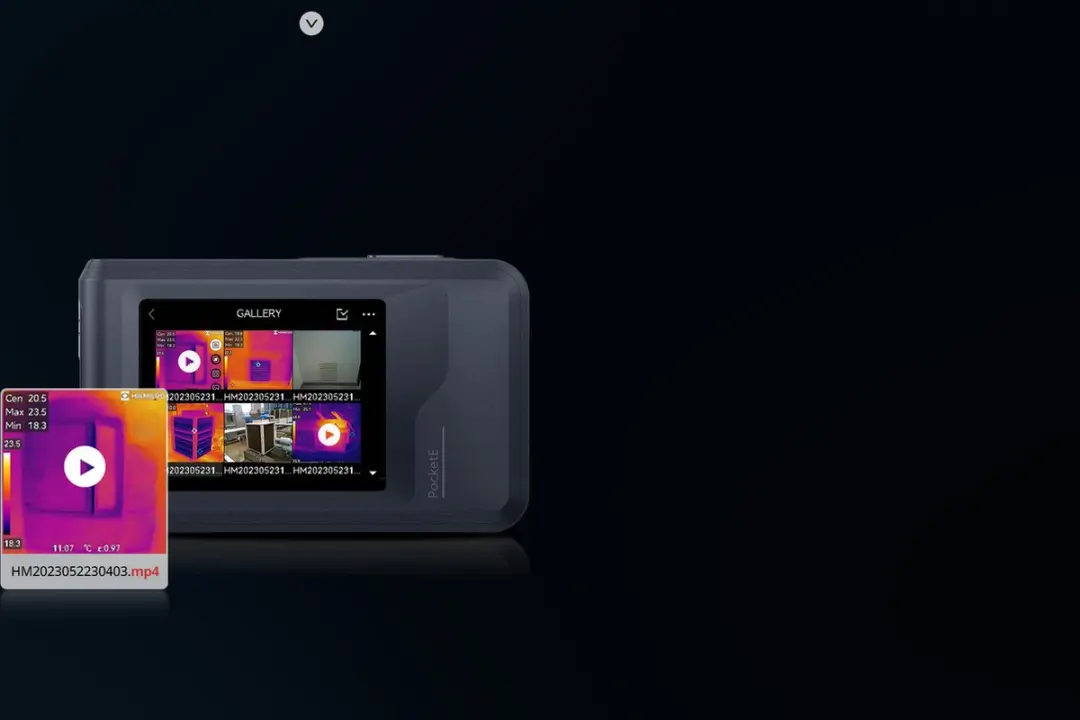 HikMicro PocketE Warmtebeeldcamera 96x96 - 25Hz - 320x240 Touchscreen - Zwart