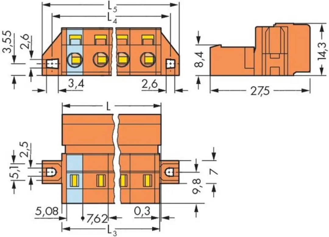 WAGO 731-642/019-000 Male Header - 10 Stuks