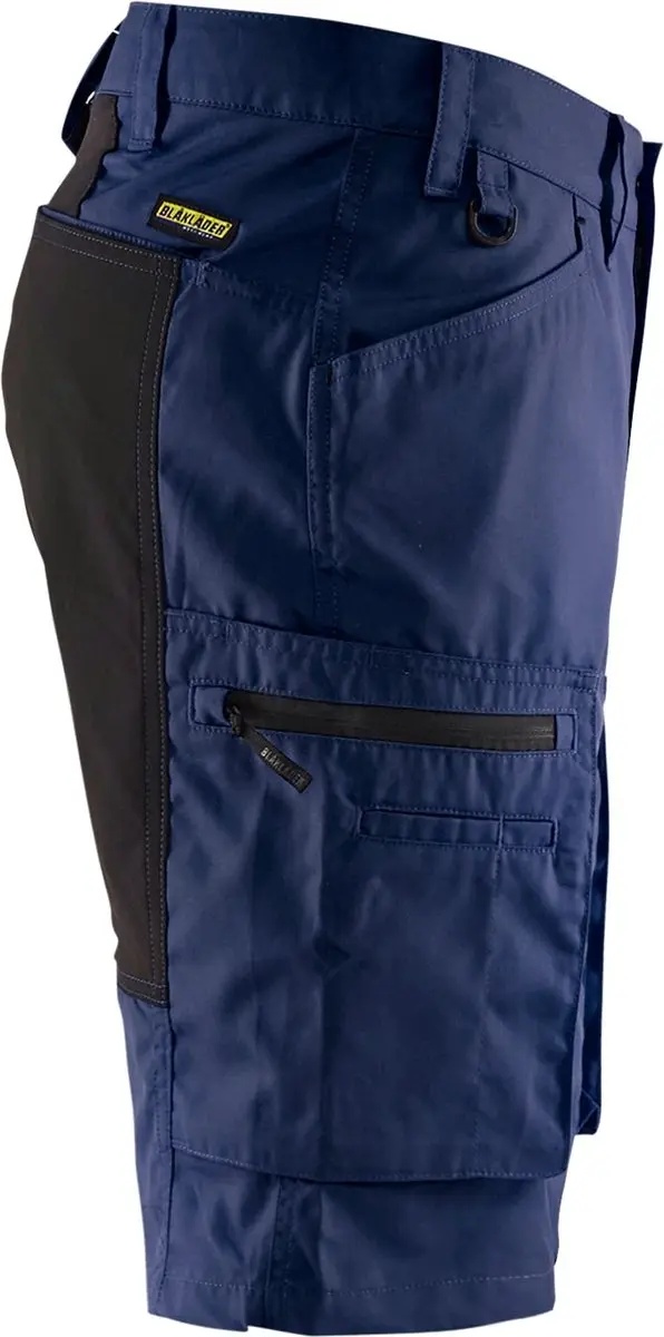 Blåkläder Service Short Stretch 1449-1845 Werkbroek - Marineblauw/Zwart
