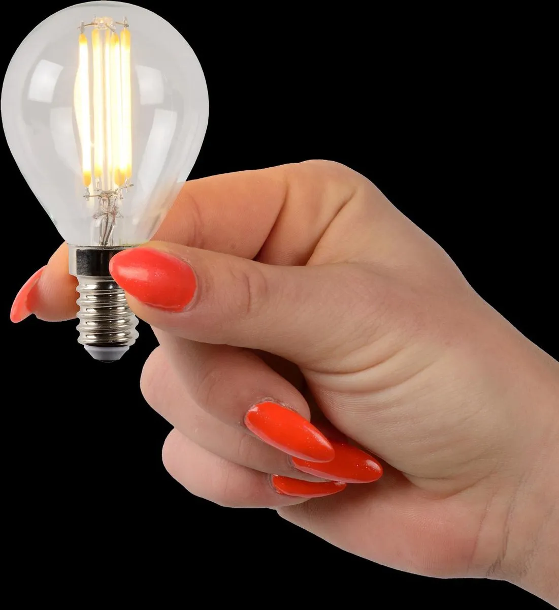 Lucide P45 LED Filamentlamp E14 4W 2700K - Ø4,5cm Transparant