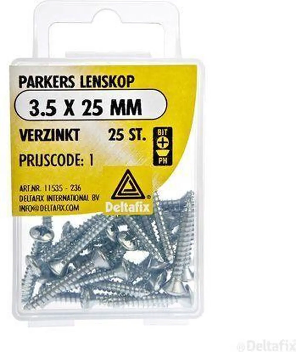 Deltafix Spaanschroeven 3,5x25mm Pozidriv