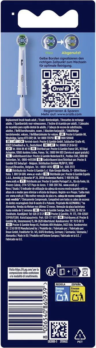 Oral-B PRO Precision Clean Opzetborstels - 5 Stuks