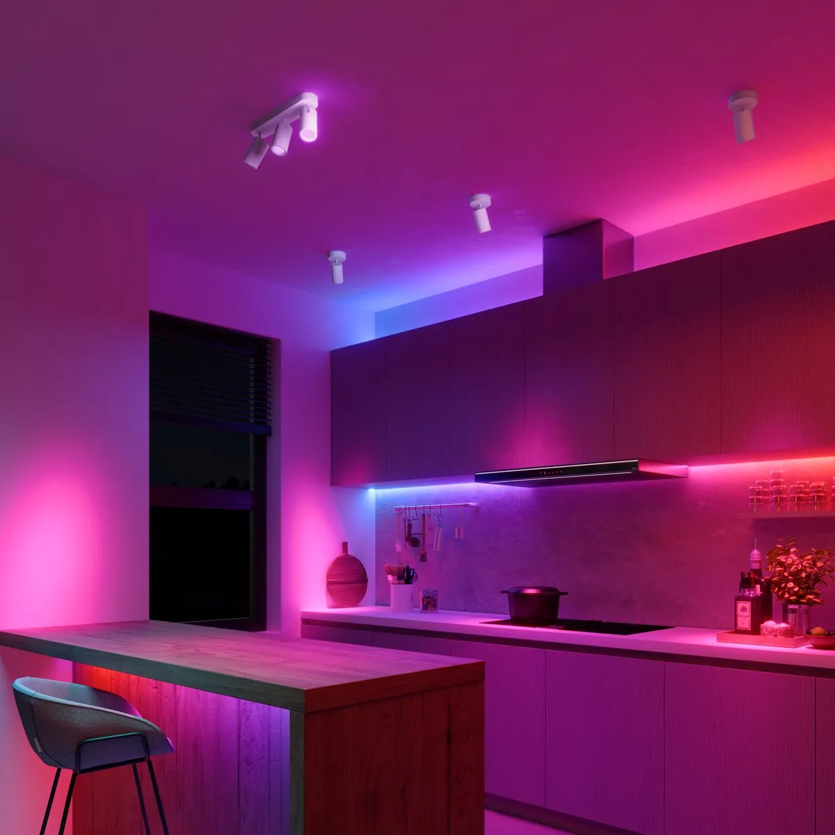 Calex Smart Plafondlamp 3-Lichts RGBW 2200K - Wit
