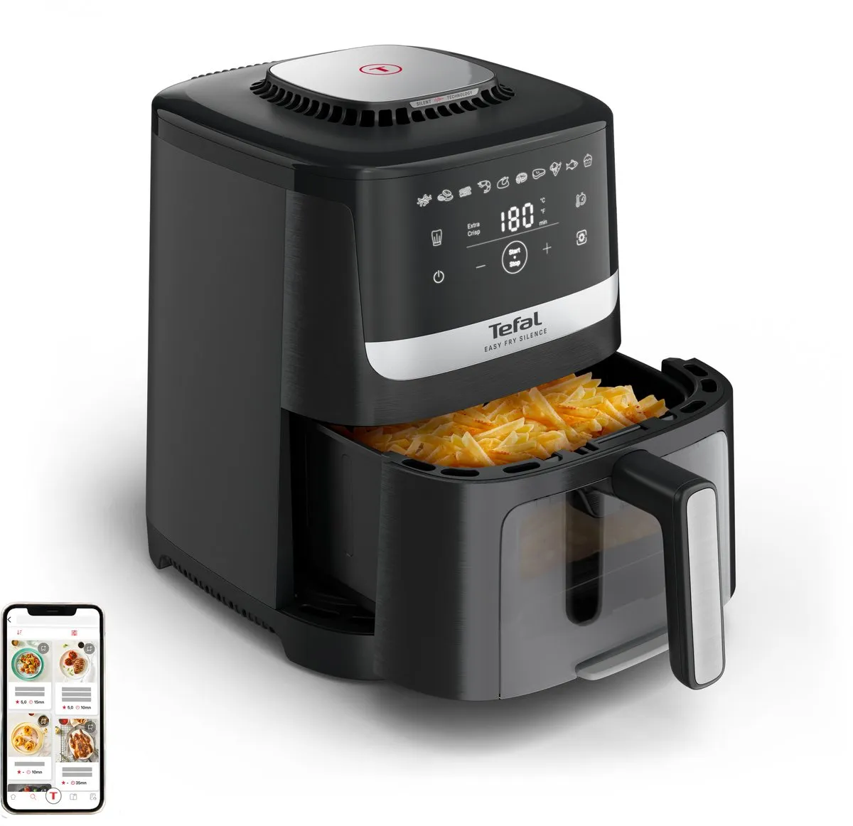 Tefal Easy Fry Silence EY5568 Airfryer 5L