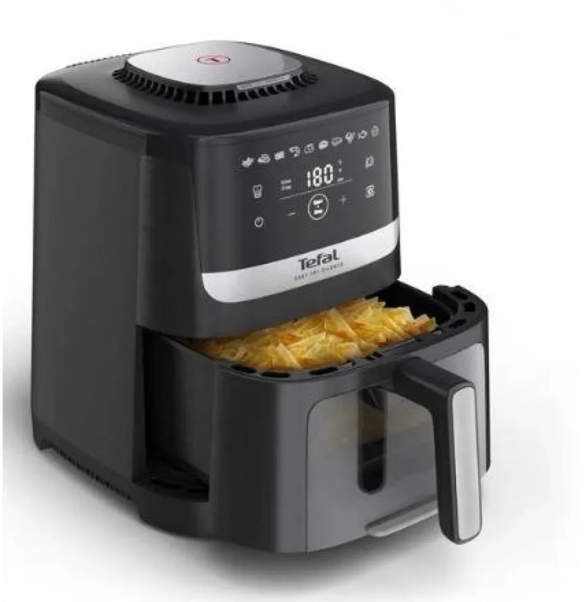 Tefal Easy Fry Silence EY5568 Airfryer 5L - 1500W - Zwart/Roestvrijstaal