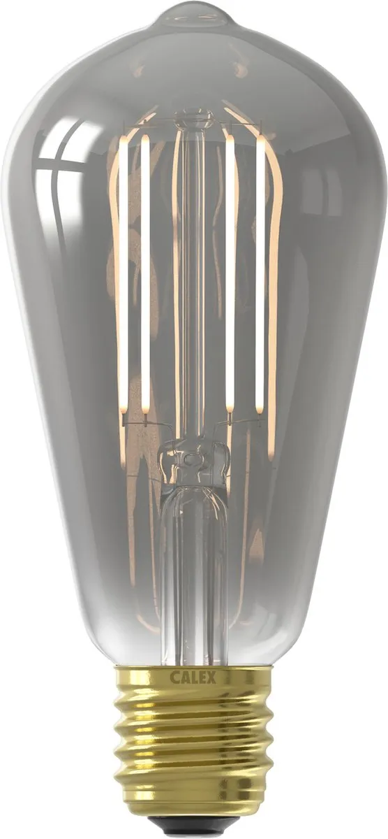 Calex Slimme LED Filament Lamp E27 - 3 Stuks - Rookglas - 7W - 1800K