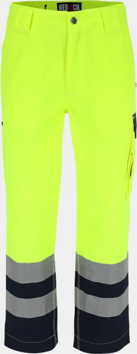 Herock Olympus High Viz Veiligheidsbroek HV 1602 - 46 - Marine/Fluor Oranje
