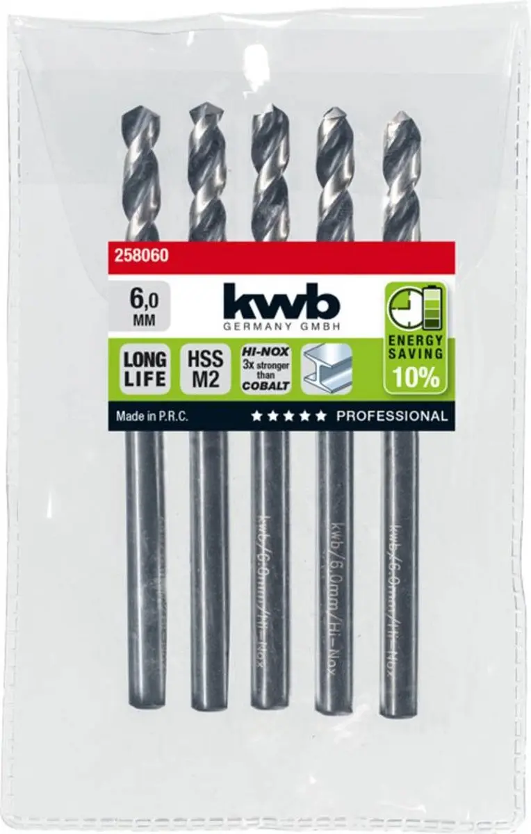 KWB Metaalboor Hi-Nox M2 6x93mm - Metaal