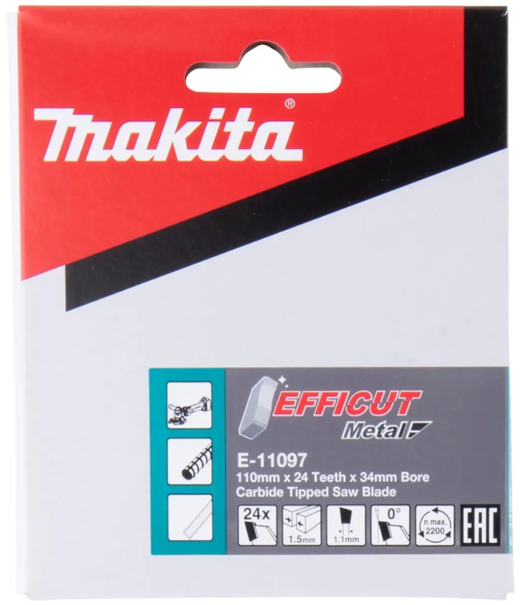 Makita E-11097 Cirkelzaagblad Betonstaal 110mm - 24 Tanden