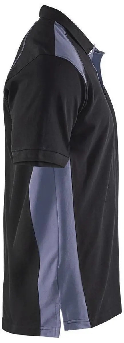 Blåkläder Polo Piqué Shirt - XXL - Zwart/Grijs