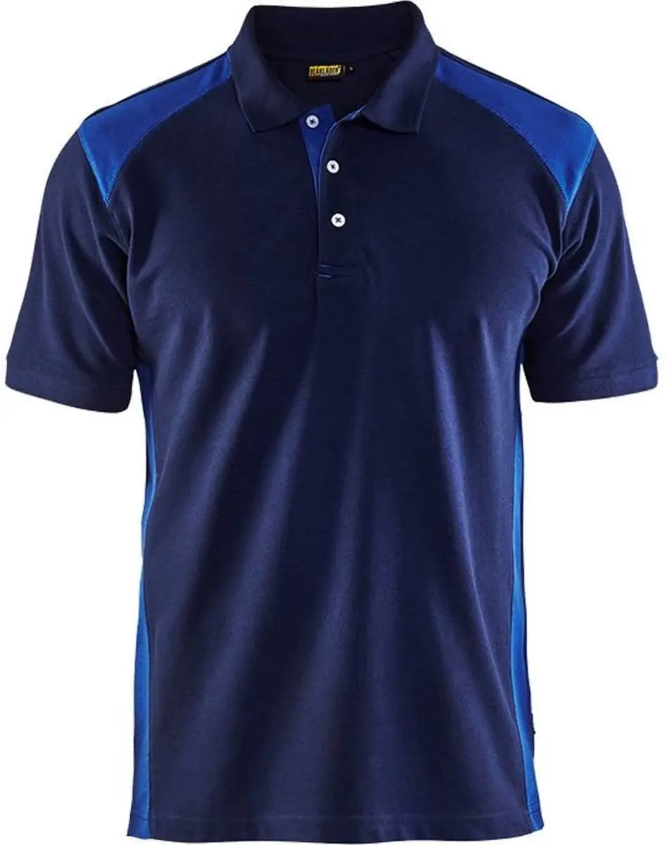 Blåkläder Polo Piqué Shirt - XXL - Zwart/Grijs