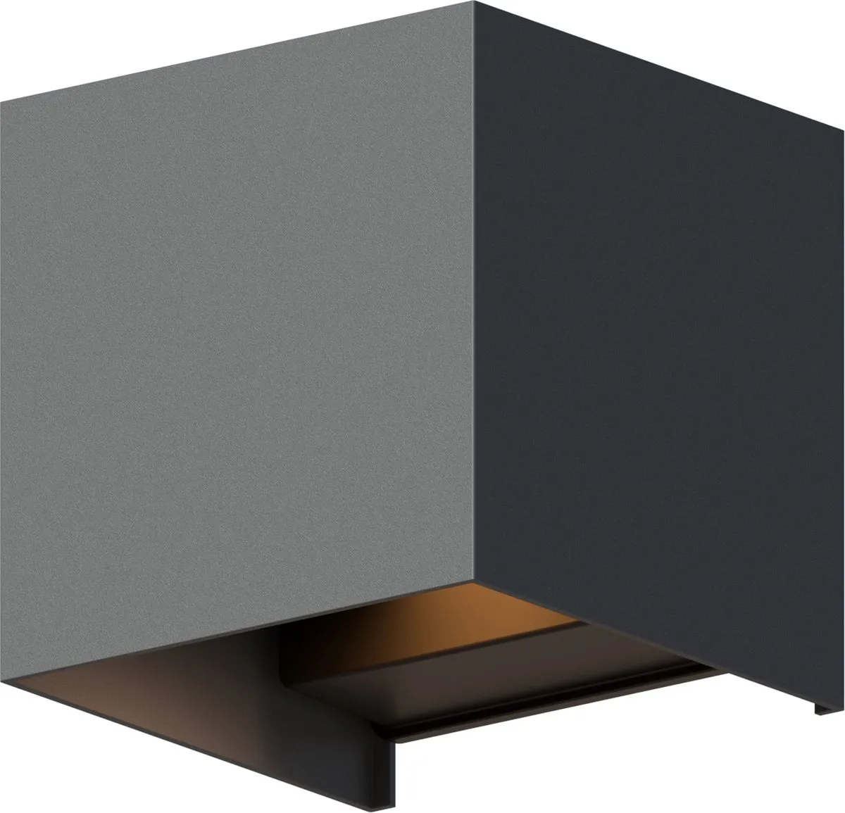 Calex LED Wandlamp Bari 7W - 2 Stuks - Antraciet