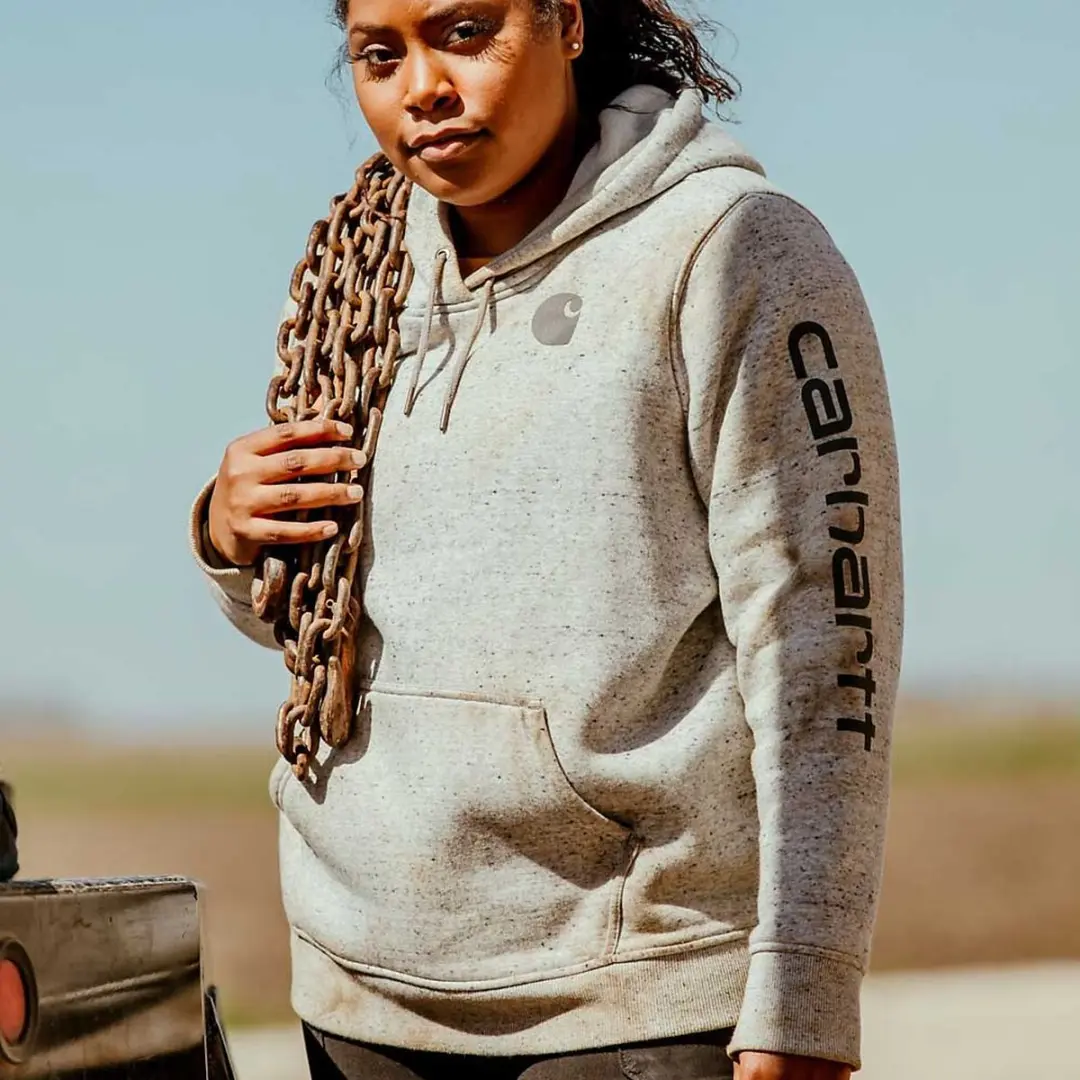 Carhartt Relaxed Fit Midweight Logo Sweatshirt - Gemêleerd grijs M